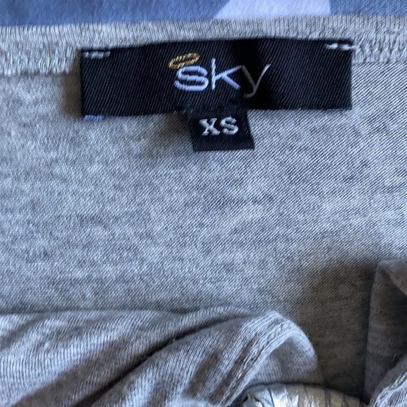 🏷️ SALE 🏷️ SKY Silver and Grey Strapless Dress - Picture 5 of 5